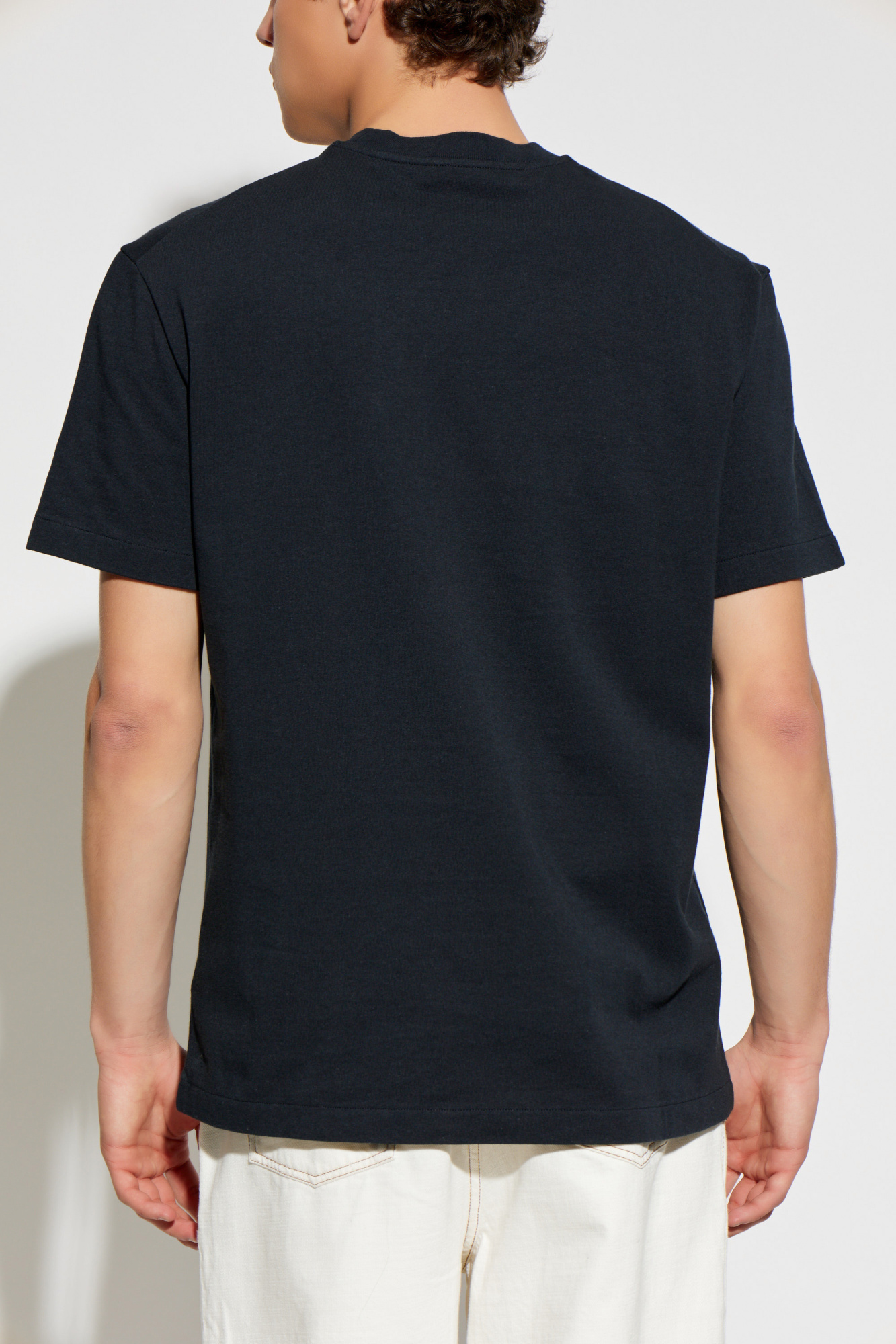 Navy blue T-shirt with pocket JIL SANDER - Vitkac LC